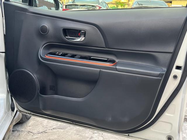 アクア S 純正ナビ ハーフレザー ドライブレコーダー フルセグTV バックカメラ Bluetooth 16インチ純正AW ETC車載器 LEDヘッドライト オートライト フォグランプ スマートキー(24枚目)