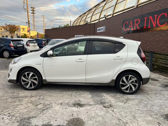 アクア S 純正ナビ ハーフレザー ドライブレコーダー フルセグTV バックカメラ Bluetooth 16インチ純正AW ETC車載器 LEDヘッドライト オートライト フォグランプ スマートキー(49枚目)