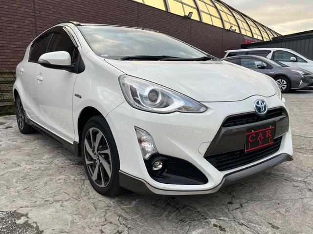 アクア S 純正ナビ ハーフレザー ドライブレコーダー フルセグTV バックカメラ Bluetooth 16インチ純正AW ETC車載器 LEDヘッドライト オートライト フォグランプ スマートキー(62枚目)