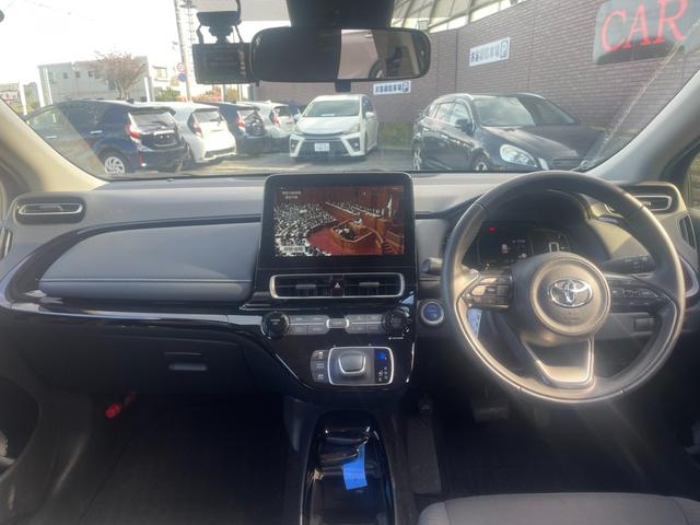 アクア G トヨタセーフティセンス 純正マルチメディア Bカメラ ビルトインETC Bluetooth フルセグTV オートライト オートハイビーム ドラレコ 100V電源 スマートキー プッシュスタート(3枚目)