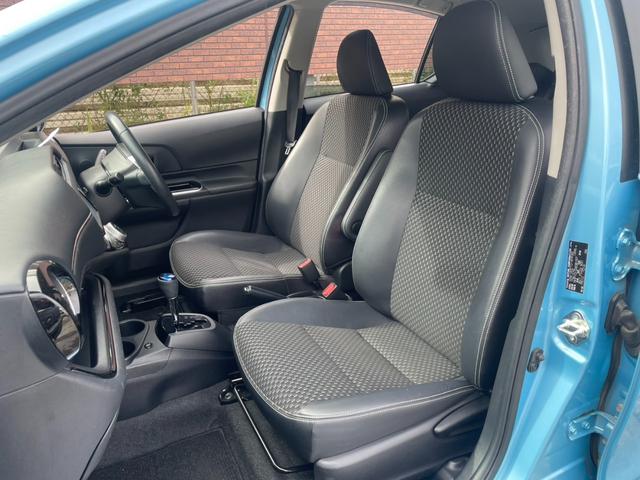 アクア X-アーバン 純正ナビ バックカメラ ハーフレザー Bluetooth フルセグ ETC ドライブレコーダー シートヒーター クリアランスソナー 純正16インチAW ステアリングスイッチ スマートキー DVD再生(27枚目)