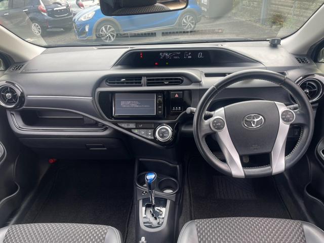 アクア X-アーバン 純正ナビ バックカメラ ハーフレザー Bluetooth フルセグ ETC ドライブレコーダー シートヒーター クリアランスソナー 純正16インチAW ステアリングスイッチ スマートキー DVD再生(28枚目)