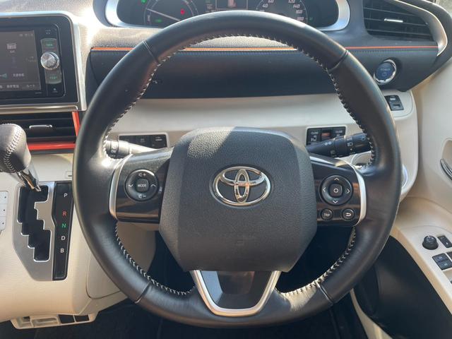 シエンタ ハイブリッドＧ　トヨタセーフティセンス　モデリスタエアロ　社外ナビ　Ｂカメラ　Ｂｌｕｅｔｏｏｔｈ　フルセグＴＶ　オートライト　オートハイビーム　ＬＥＤヘッドライト　両側パワスラ　ビルトインＥＴＣ　ドラレコ　社外ＡＷ（5枚目）