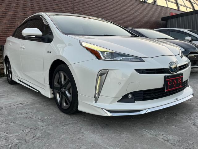 プリウス Sツーリングセレクション モデリスタエアロ 黒レザー パナソニックナビ シートヒーター 純正17インチAW トヨタセーフティセンス ドライブレコーダー LEDヘッドライト バックカメラ ETC オートハイビーム レーンアシスト(46枚目)