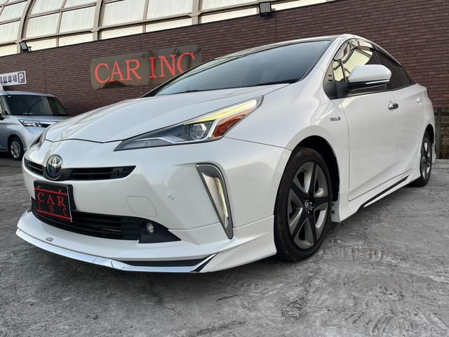 プリウス Sツーリングセレクション モデリスタエアロ 黒レザー パナソニックナビ シートヒーター 純正17インチAW トヨタセーフティセンス ドライブレコーダー LEDヘッドライト バックカメラ ETC オートハイビーム レーンアシスト(56枚目)