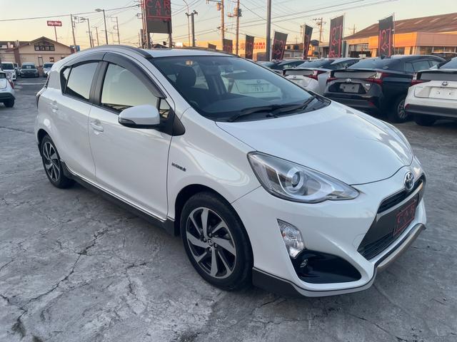 アクア X-アーバン 純正ナビ Bカメラ ビルトインETC Bluetooth フルセグTV オートライト LEDヘッドライト ハーフレザーシート シートヒーター ステアリングリモコン ドライブレコーダー 純正アルミ(39枚目)