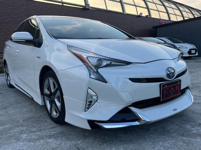 プリウス Ｓセーフティプラス　モデリスタエアロ　純正９インチ大型ナビ　バックカメラ　トヨタセーフティセンス　ドライブレコーダー　Ｂｌｕｅｔｏｏｔｈ　フルセグＴＶ　ＥＴＣ　ＬＥＤヘッドライト　スマートキー　ＤＶＤ再生　純正ＡＷ（49枚目）