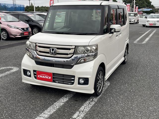 Ｎ－ＢＯＸカスタム Ｇ・Ｌパッケージ　純正ナビ　フルセグＴＶ　ＣＤ　ＤＶＤ　Ｂｌｕｅｔｏｏｔｈ　バックカメラ　ステアリングリモコン　左側パワースライドドア　ＥＴＣ　ＨＩＤライト　純正アルミ（5枚目）