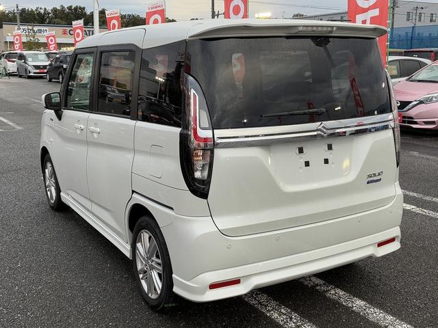 ソリオ ハイブリッドMX 助手席側電動スライドドア 衝突被害軽減ブレーキ レーンキープアシスト コーナーセンサー アイドリングストップ 電動格納ドアミラー 純正18インチアルミホイール オートライト スマートキー シートヒータ(10枚目)