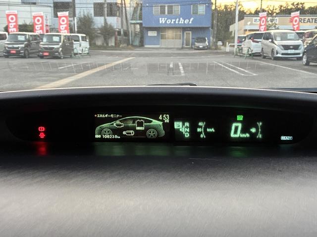 プリウス S SDナビ ワンセグTV CD DVD オートエアコン オートライト 電格ミラー ETC HIDヘッドライト スマートキープッシュスタート ステアリングリモコン Bluetooth接続(40枚目)