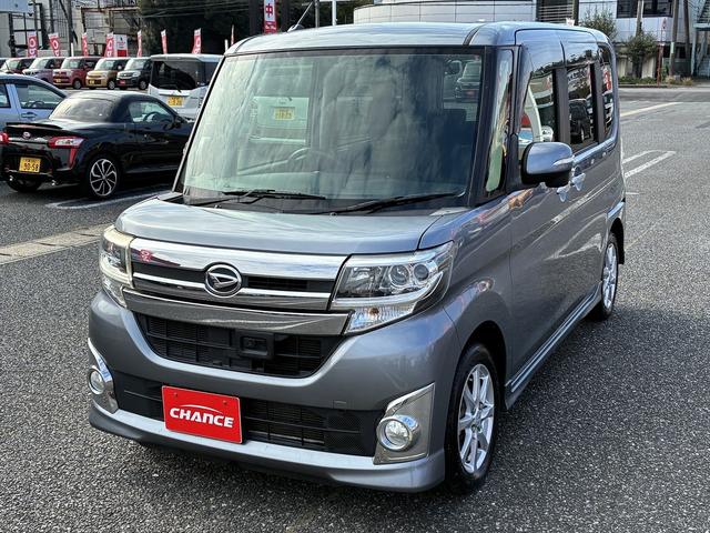 タント カスタムＸ　スマートセレクションＳＡ　Ｗエアバック　衝突軽減　フロアマット　純正ナビ　ＣＤ　スマートキー　プッシュスタート　電動格納ミラー　スライドドア（左側オート）　ＨＩＤ　オートライト　純正アルミホイール１４インチ（5枚目）