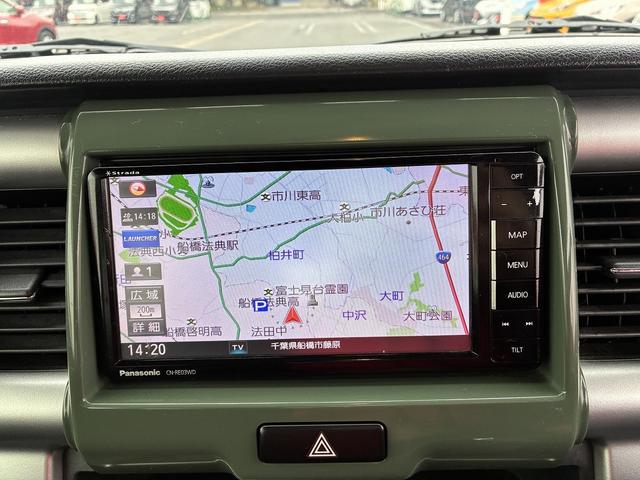 ハスラー J SDナビ シートヒーター フルセグTV CD DVD オートライト オートハイビーム 衝突軽減 LEDヘッドライト レーンキープアシスト アイドリングストップ 電格ミラー スマートキープッシュスタート(4枚目)