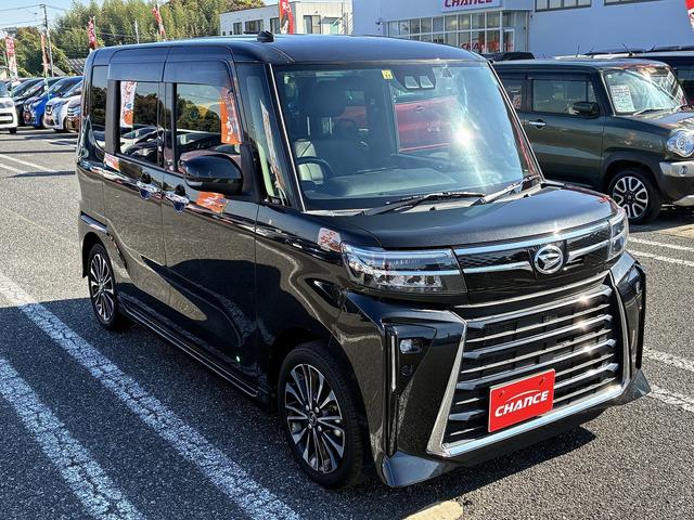 タント カスタムＲＳ　クルーズコントロール　ＬＥＤヘッドライト　オートライト　オートハイビーム　両側パワースライドドア　シートヒーター　ＥＴＣ　スマートアシスト　社外ワイドナビ　バックカメラ　テレビ　衝突軽減システム（7枚目）