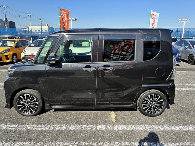 タント カスタムＲＳ　クルーズコントロール　ＬＥＤヘッドライト　オートライト　オートハイビーム　両側パワースライドドア　シートヒーター　ＥＴＣ　スマートアシスト　社外ワイドナビ　バックカメラ　テレビ　衝突軽減システム（12枚目）