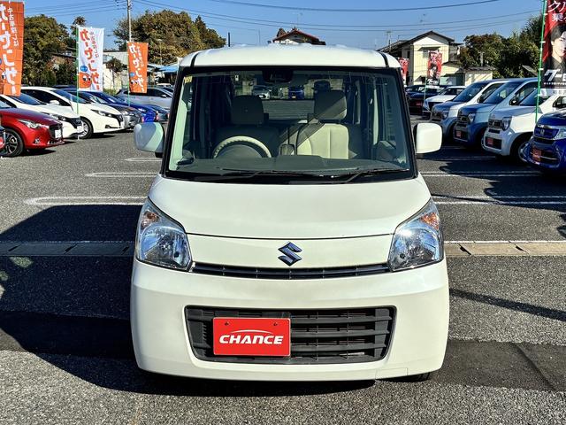 スペーシア X 社外ナビ フルセグテレビ バックカメラ 左側パワースライドドア 電動格納ミラー パワーウィンドウ アイドリングストップ エアバッグ ABS オートエアコン キーレスエントリー プッシュスタート(6枚目)