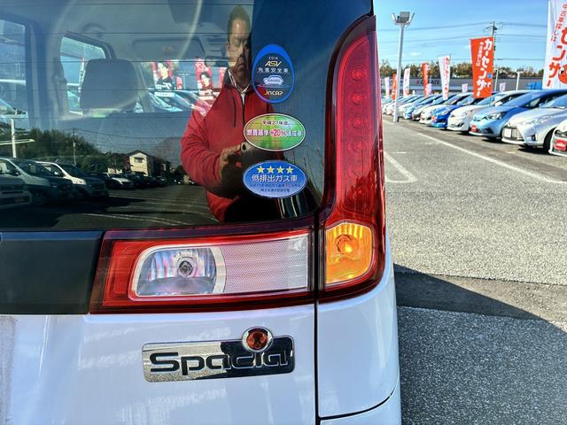 スペーシア X 社外ナビ フルセグテレビ バックカメラ 左側パワースライドドア 電動格納ミラー パワーウィンドウ アイドリングストップ エアバッグ ABS オートエアコン キーレスエントリー プッシュスタート(53枚目)