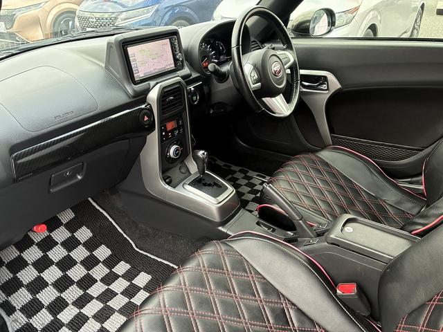 コペン ローブ 純正ナビ フルセグTV DVD Bluetooth バックカメラ シートヒーター LEDライト フォグライト 純正アルミホイール キーレス スマートキー フロアマット Wエアバック プッシュスタート(14枚目)