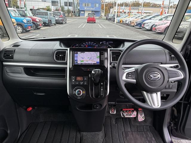 タント カスタムＸ　トップエディションＳＡ　衝突軽減　純正ナビ　フルセグＴＶ　ＣＤ／ＤＶＤ　キーレス　スマートキー　プッシュスタート　ＥＴＣ　電動格納ミラー　片側電動スライドドア　フォグライト　オートライト　純正アルミホイール　フロアマット（23枚目）