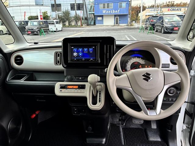 ワゴンRスマイル ハイブリッドS 社外ナビ フルセグTV Bluetooth バックモニター コナーセンサー スズキセーフティーサポート 両側パワースライドドア 運転席シートヒーター ETC(3枚目)
