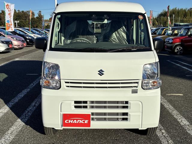 エブリイ PAリミテッド ラジオデッキ 前席パワーウィンドウ エアコン キーレスエントリーキーシステム コーナーセンサー レーダーブレーキサポート アイドリングストップ 助手席側エアーバック USB 運転席エアーバック(6枚目)