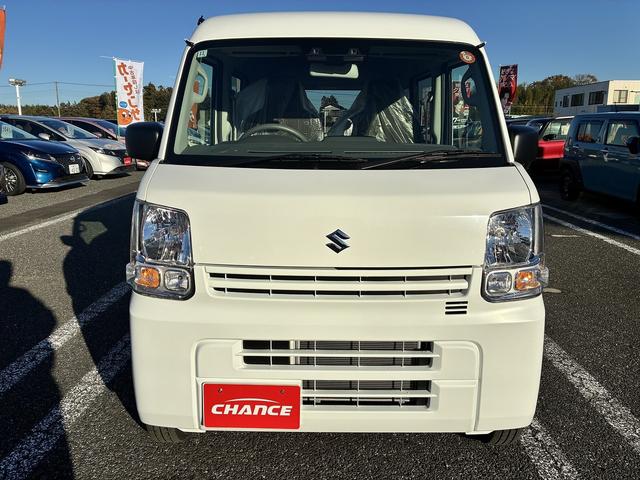 エブリイ PAリミテッド ラジオデッキ 前席パワーウィンドウ エアコン キーレスエントリーキーシステム コーナーセンサー レーダーブレーキサポート アイドリングストップ 助手席側エアーバック USB 運転席エアーバック(48枚目)