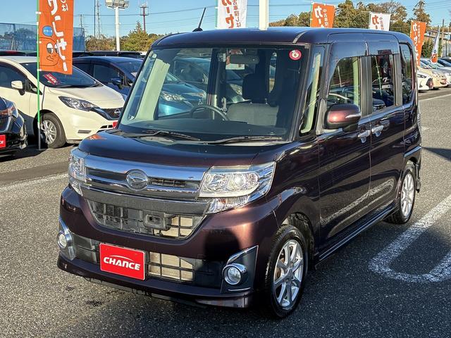 タント カスタムＸ　ＳＡ　純正ナビ　バックカメラ　フルセグテレビ　Ｂｌｕｅｔｏｏｔｈオーディオ　スマートキー　電動格納ミラー　両側スライドドア片側電動ドア　ステアリングリモコン　ＣＤ　ＤＶＤ　ＵＳＢ接続　ＬＥＤヘッドライト（5枚目）