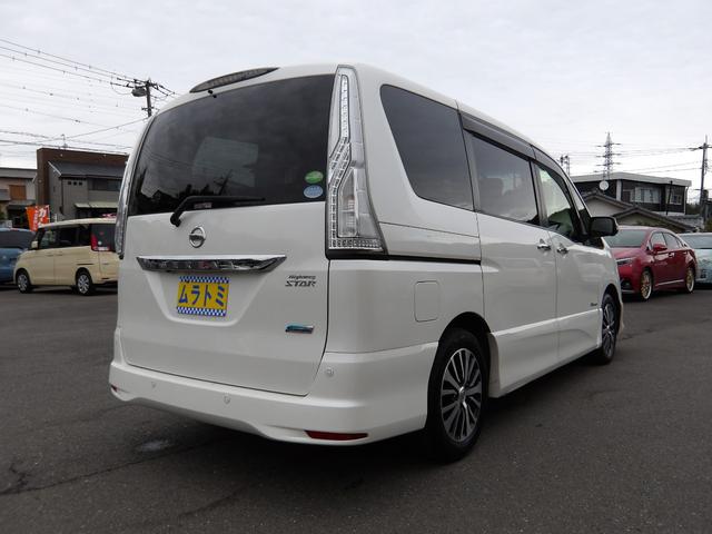 セレナ ハイウェイスターＧ　Ｓ－ＨＶアドバンスドセーフティ　車検２年付き　雹害　ブレーキサポート　車線逸脱警報　ナビ／ＣＤ／ＤＶＤ／ＡＵＸ／フルセグＴＶ　フリップダウンモニター　全方位カメラ　ＥＴＣ　スマートキー　プッシュスタート　両側電動スライドドア（7枚目）