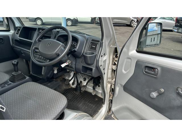 キャリイトラック KCエアコン・パワステ KC エアコン・パワステ 2WD 5MT AM/FMラジオ マニュアルエアコン パワステ 荷台マット 3方開 ABS(11枚目)