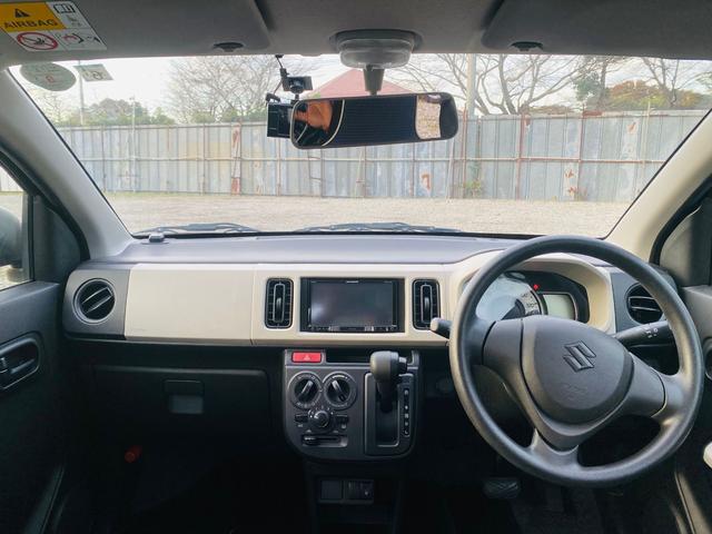 アルト L bluetooth エコアイドル 横滑り防止装置付き カーナビ 禁煙 運転席助手席エアバッグ シートH PW セキュリティアラーム キーレス PS ドラレコ付 メモリーナビ 運転席エアバック ABS(2枚目)