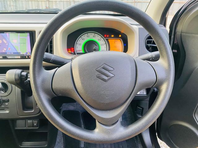 アルト L bluetooth エコアイドル 横滑り防止装置付き カーナビ 禁煙 運転席助手席エアバッグ シートH PW セキュリティアラーム キーレス PS ドラレコ付 メモリーナビ 運転席エアバック ABS(10枚目)