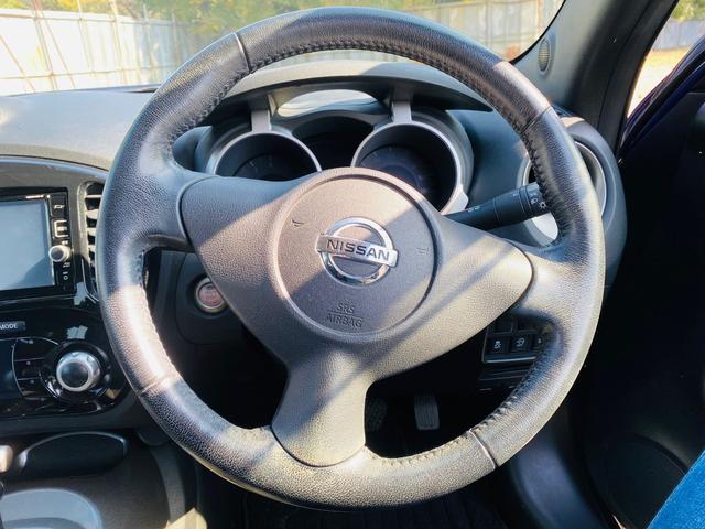 ジューク 15RX Vセレクション AUTOエアコン フルセグテレビ 車線逸脱警報システム 禁煙 ワンオ-ナ-車 横滑り防止機能 Bluetooth DVD再生機能 セキュリティーアラーム 衝突安全ボディ パワーウィンドウ AUX(13枚目)