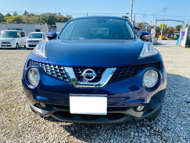 ジューク 15RX Vセレクション AUTOエアコン フルセグテレビ 車線逸脱警報システム 禁煙 ワンオ-ナ-車 横滑り防止機能 Bluetooth DVD再生機能 セキュリティーアラーム 衝突安全ボディ パワーウィンドウ AUX(37枚目)