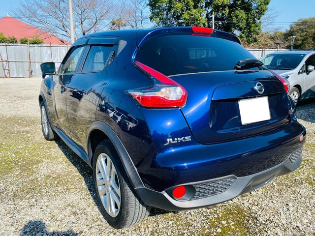 ジューク 15RX Vセレクション AUTOエアコン フルセグテレビ 車線逸脱警報システム 禁煙 ワンオ-ナ-車 横滑り防止機能 Bluetooth DVD再生機能 セキュリティーアラーム 衝突安全ボディ パワーウィンドウ AUX(40枚目)