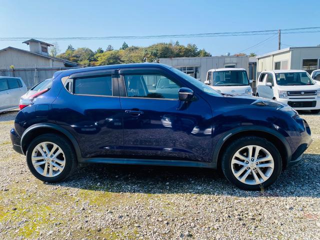 ジューク 15RX Vセレクション AUTOエアコン フルセグテレビ 車線逸脱警報システム 禁煙 ワンオ-ナ-車 横滑り防止機能 Bluetooth DVD再生機能 セキュリティーアラーム 衝突安全ボディ パワーウィンドウ AUX(43枚目)