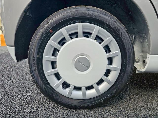 ムーヴキャンバス ストライプスＧターボ　社外ナビ・スマートアシスト・バックモニター・シートヒーター・保温ドリンクホルダー・Ｂｌｕｅｔｏｏｔｈ接続・ＴＶ・ＥＴＣ・両側ウェルカムパワースライドドア・純正１４インチスチールホイール（63枚目）