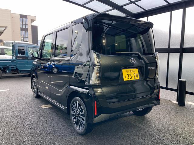 タント カスタムＲＳ　当社デモカー販売・ナビアップグレードパッケージ車／バックカメラ／フロアマット付／ターボ／両側パワスライドドア／運転席シートヒーター／オートライト／アルミホイール／キーフリー　エマージェンシーブレーキ（4枚目）
