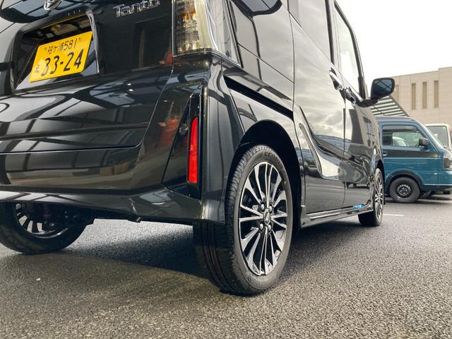タント カスタムＲＳ　当社デモカー販売・ナビアップグレードパッケージ車／バックカメラ／フロアマット付／ターボ／両側パワスライドドア／運転席シートヒーター／オートライト／アルミホイール／キーフリー　エマージェンシーブレーキ（14枚目）