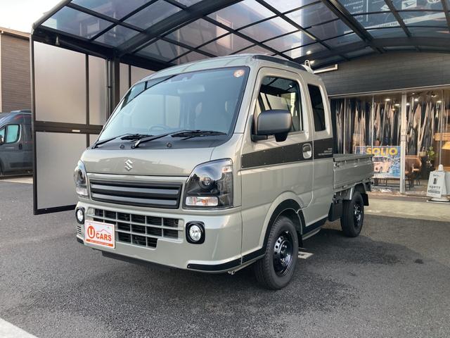 スーパーキャリイ Xリミテッド 届出済未使用車-パートタイム4WD/オートライト/AC/アイドリングストップ/デュアルカメラブレーキ/バックセンサー 電格式ミラー(3枚目)