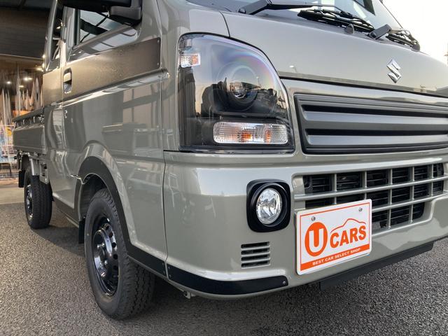 スーパーキャリイ Xリミテッド 届出済未使用車-パートタイム4WD/オートライト/AC/アイドリングストップ/デュアルカメラブレーキ/バックセンサー 電格式ミラー(9枚目)