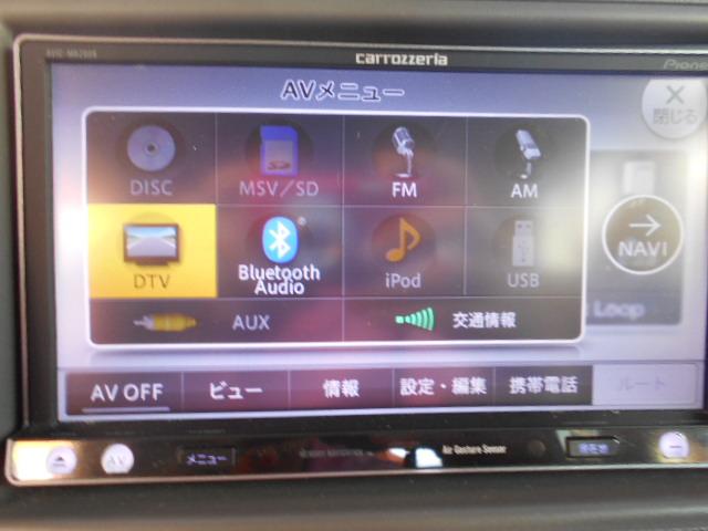 T 1オーナー カロッツェリアメモリーナビ フルセグ CD DVD Bluetooth ETC ターボ車 左パワースライドドア アイドリングストップ(10枚目)