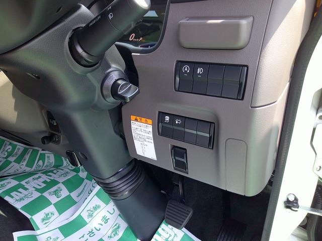 キャンター 　３．０ＤＴ　ダブルキャブ　新型　２ｔ積載　全低床　６ＡＴ　６人乗り　リアカメラ　車両総重量４６８０ｋｇ　リアエアコン　ヒルスタートアシスト　ＥＳＰ　ＬＥＤライト　ＬＥＤフォグランプ　左側電動格納ミラー（22枚目）
