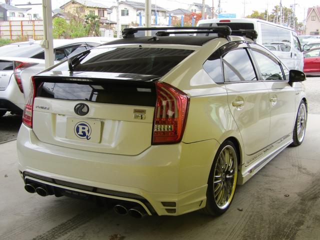 プリウス Ｓ　ＴＥＩＮ車高調　フルエアロ　メモリーナビ（10枚目）