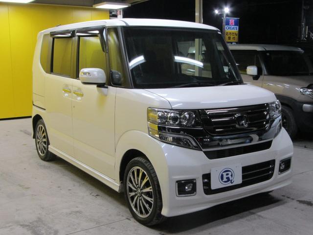 N-BOXカスタム G・ターボLパッケージ 両側オートスライド ハーフレザーシート(9枚目)