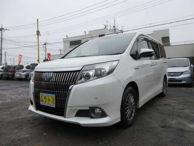 エスクァイア ハイブリッドGi 車検2年付き 7人 1オーナー 雹害 SDナビBluetoothフルセグTV バックカメラ ETC 革調シート シートヒーター 両側電動スライド クルーズコントロール 純正15インチアルミホイール(19枚目)