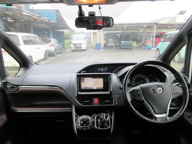 エスクァイア ハイブリッドGi 車検2年付き 7人 1オーナー 雹害 SDナビBluetoothフルセグTV バックカメラ ETC 革調シート シートヒーター 両側電動スライド クルーズコントロール 純正15インチアルミホイール(54枚目)