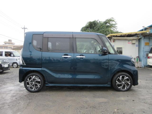 タント カスタムＸ　車検２年付き　雹害　ブレーキサポート　車線逸脱警報　ＳＤナビ　Ｂｌｕｅｔｏｏｔｈ　フルセグＴＶ　全周囲カメラ　ＥＴＣ　両側電動スライドドア　ピラーレス　ハーフレザーシート　ＬＥＤオートヘッドライト（5枚目）