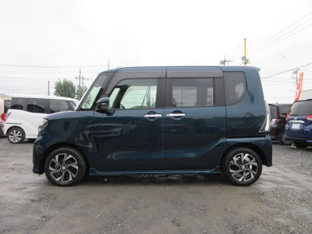 タント カスタムＸ　車検２年付き　雹害　ブレーキサポート　車線逸脱警報　ＳＤナビ　Ｂｌｕｅｔｏｏｔｈ　フルセグＴＶ　全周囲カメラ　ＥＴＣ　両側電動スライドドア　ピラーレス　ハーフレザーシート　ＬＥＤオートヘッドライト（6枚目）