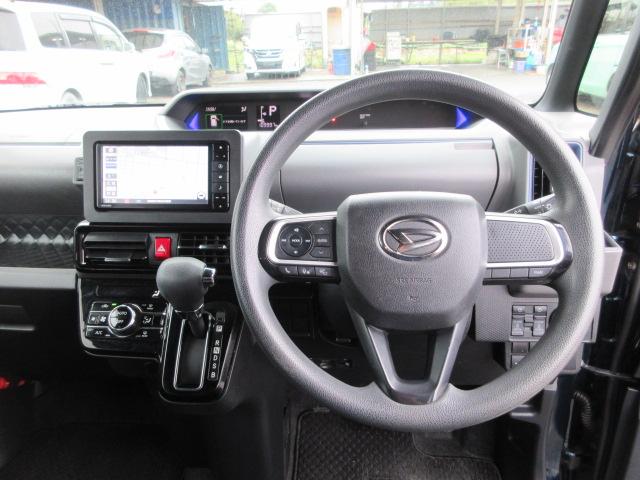 タント カスタムＸ　車検２年付き　雹害　ブレーキサポート　車線逸脱警報　ＳＤナビ　Ｂｌｕｅｔｏｏｔｈ　フルセグＴＶ　全周囲カメラ　ＥＴＣ　両側電動スライドドア　ピラーレス　ハーフレザーシート　ＬＥＤオートヘッドライト（26枚目）