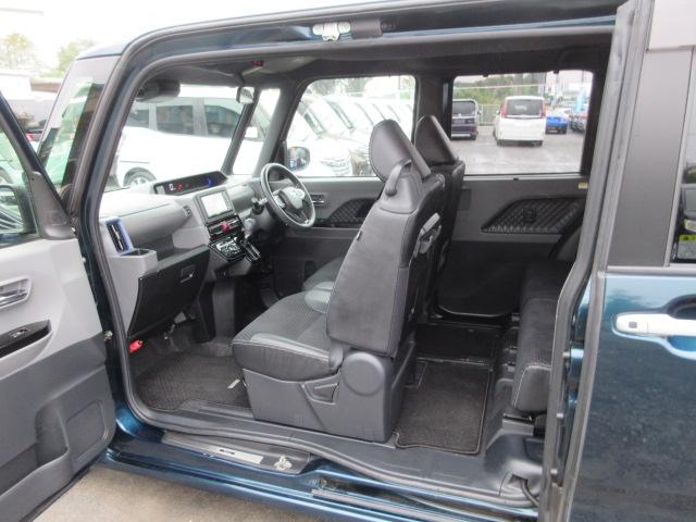 タント カスタムＸ　車検２年付き　雹害　ブレーキサポート　車線逸脱警報　ＳＤナビ　Ｂｌｕｅｔｏｏｔｈ　フルセグＴＶ　全周囲カメラ　ＥＴＣ　両側電動スライドドア　ピラーレス　ハーフレザーシート　ＬＥＤオートヘッドライト（52枚目）