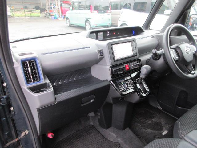 タント カスタムＸ　車検２年付き　雹害　ブレーキサポート　車線逸脱警報　ＳＤナビ　Ｂｌｕｅｔｏｏｔｈ　フルセグＴＶ　全周囲カメラ　ＥＴＣ　両側電動スライドドア　ピラーレス　ハーフレザーシート　ＬＥＤオートヘッドライト（55枚目）